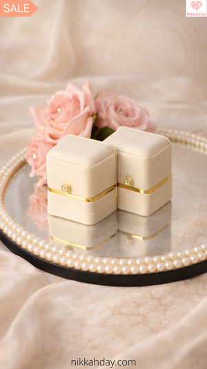 Luxury Ring Tray Velvet Ring Box Set – Wedding & Engagement