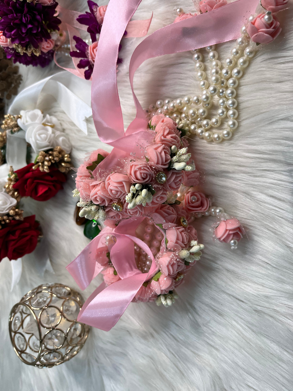 Blush Pink Pearl Larriyan Bridal Gajray