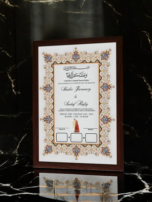 Elegant Magical Mandala Nikah Frame