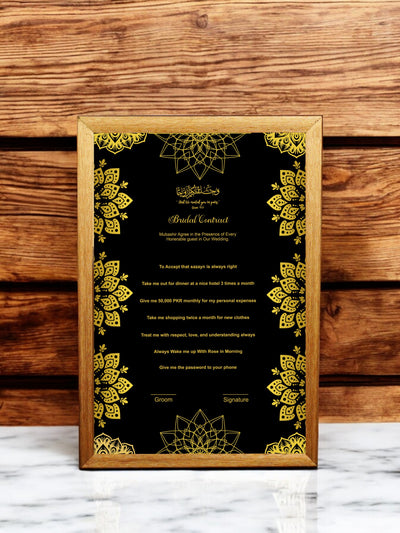 Golden Maple Bridal Contract