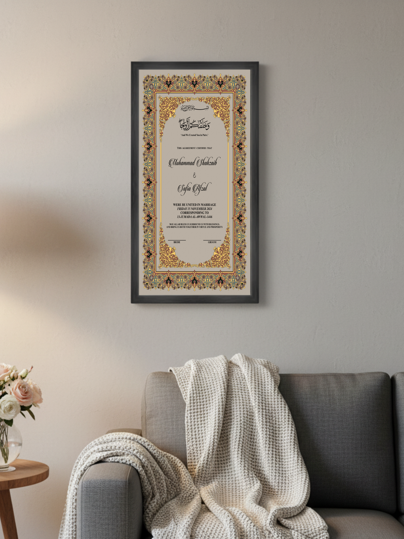 Luxury_Mandala_Nikah_Nama_Frame_Black_Nikkahday