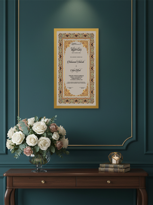 Luxury Mandala Nikah Nama Frame