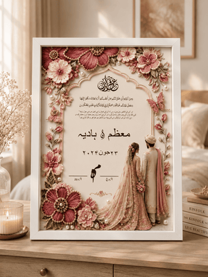 Misaaq e Ishq Urdu Nikah Frame
