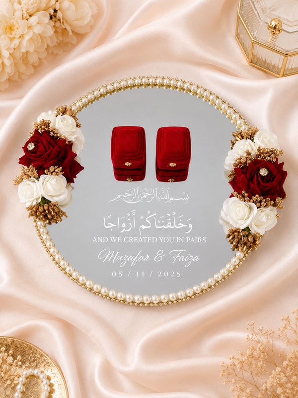 Nikkah Day Luxury Ring Display Tray