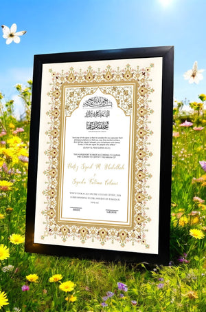 Sultan Palace Nikkah Frame