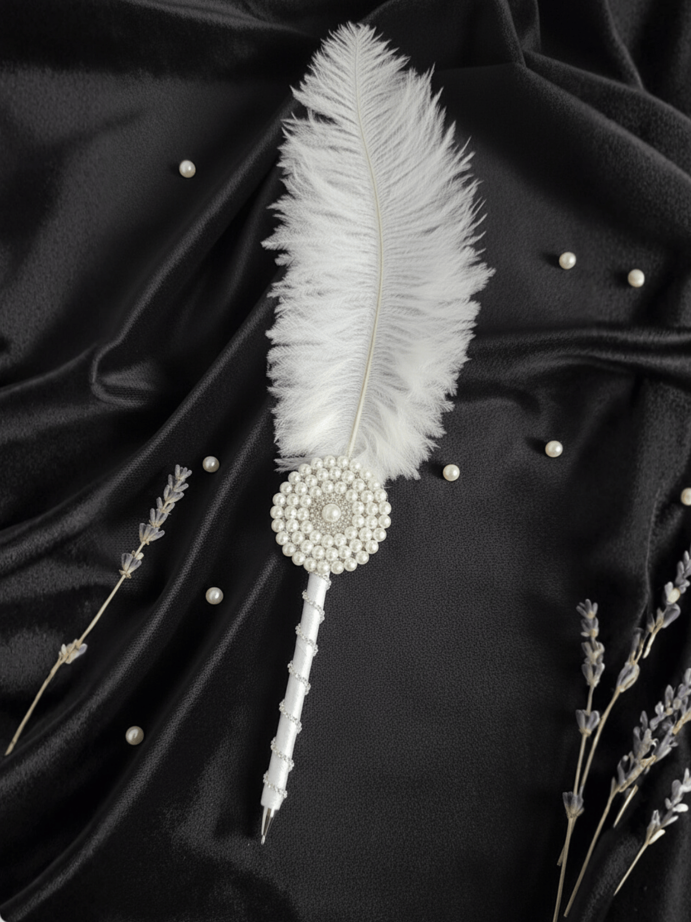 White Pearls Handcrafted Nikah Pen